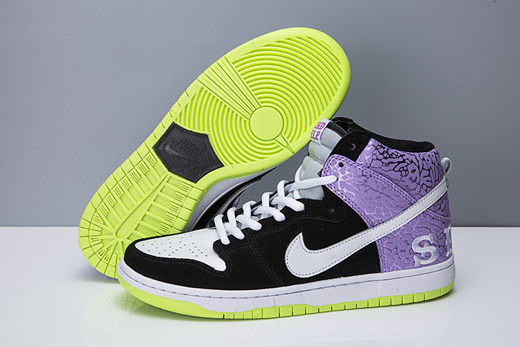 Nike Dunk High SB Send Help Black Purple White Shoes